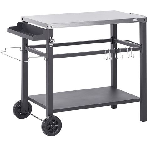 Outdoor-Servierwagen SPIAZZI Schwarz Metall