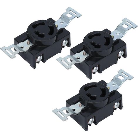 3-teiliger Generatorstecker aus Nylon-Carbonbronze, hohe Haltbarkeit, einfache Installation, 3-Loch-Generatorstecker