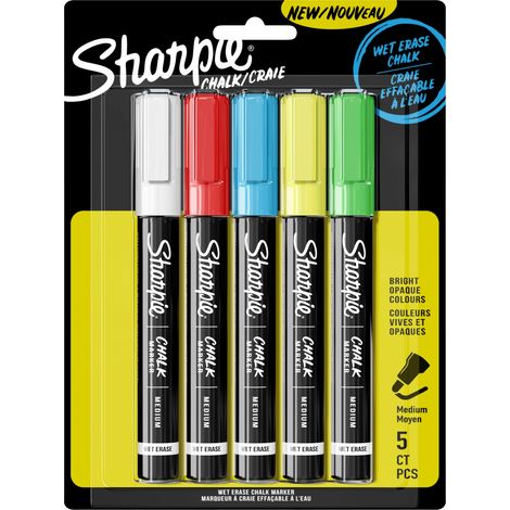 Sharpie 2157733 marcador de tiza Bala Azul, Verde, Rojo, Blanco, Amarillo 5 pieza(s) (1/3)