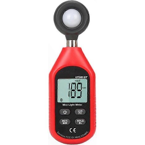 Lampe Luxmètre Numérique Professionnel 0-200000 Lux, Photomètre Portable Précision Élevée pour Bibliothèque Centre Commercial