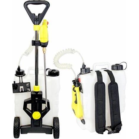 Fishtec – Pulvérisateur électrique rechargeable 15L – Pression 0,25-0,35 Mpa – Débit 650 ml/min – 2 embouts pour pulvérisation précise