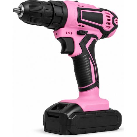 Perceuse Visseuse sans Fil 21 V Rose pour Bricolage (1/5)