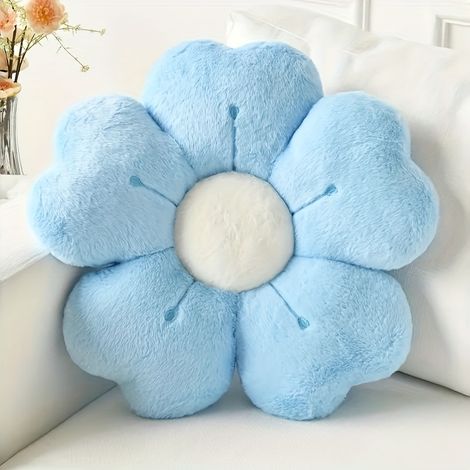 Filiyano-Coussin en peluche en forme de marguerite - Coussin décoratif doux et mignon pour lit et canapé, coussin de sol multicolore en tissu doux (1/5)