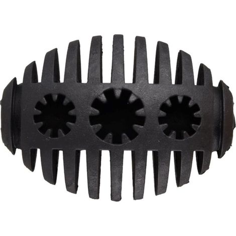 Jouet balle avec emplacement a friandise pour chien, Noir 10 cm en caoutchouc - Flamingo (1/5)