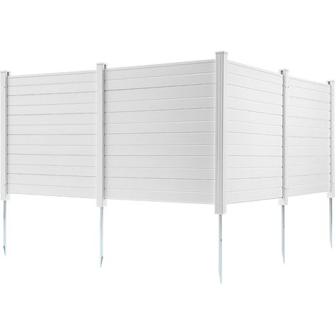 Panneau d'intimité extérieur 127x127cm, clôture pour climatiseur, enceinte pour piscine, cache-poubelle et unité AC (4 panneaux) (1/5)