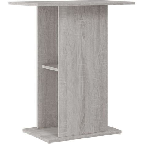 Support d'aquarium sonoma gris 60,5x36x72,5cm bois d'ingénierie