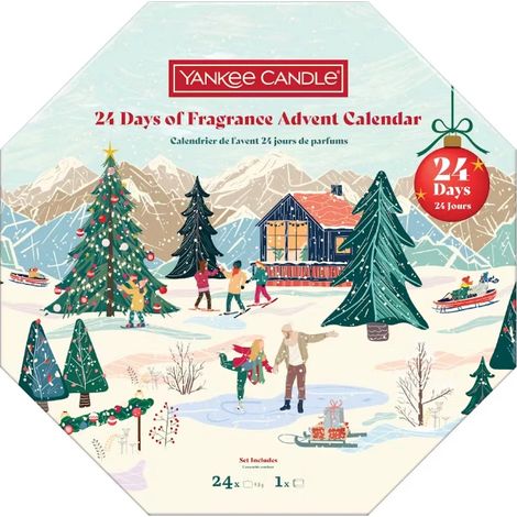 YANKEE CANDLE Calendario dell'Avvento ghirlanda 24 Giorni di Fragranze (1/2)