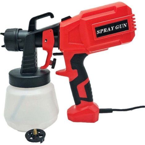 Pistolet a Peinture, 400W HVLP Pistolet à Peinture Électrique, Grand Réservoir avec Fonctions de Nettoyage & Soufflage, pour Meubles, Armoires (1/4)