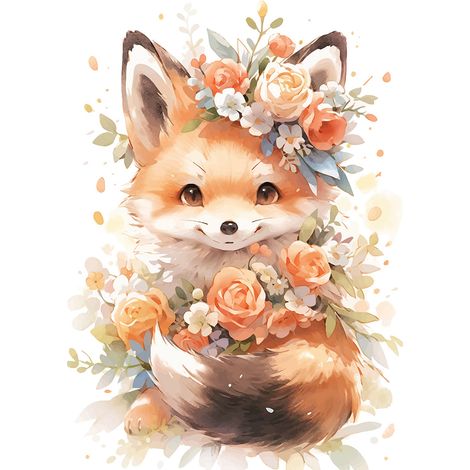 Papier peint panoramique Enfants - Renard - 195 cm x 125 cm (1/2)