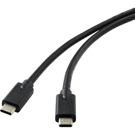 Câble USB Renkforce RF-4531576 USB-C® mâle USB 3.2 Gen2x2 2.00 m noir blindé A834662 (1/4)