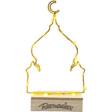 Ramadan-LED-Halbmondlaterne, langlebige Lichtdekoration für Partys