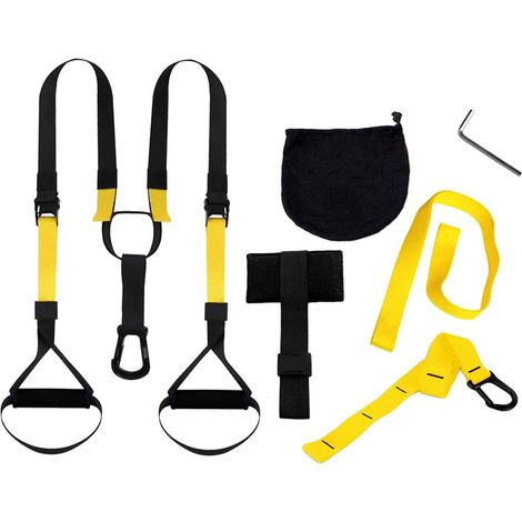 P4 Suspensión Correas De Entrenamiento Carga 500kg Fitness Anclaje De Puerta - (1/5)