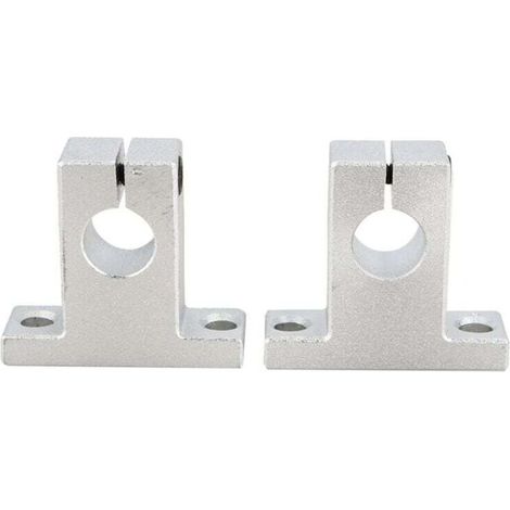 Lot de 2 SK12 Support d'arbre Linéaire 12mm CNC Unités de Glissière à Billes à Mouvement Linéaire Support de Rail Guide d'arbre pour Imprimante 3D Machine Multi-axes