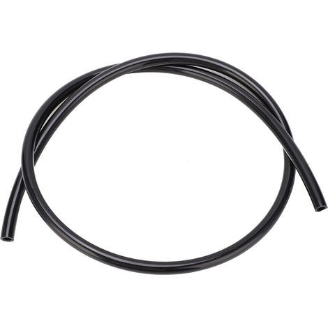 Tuyau pneumatique flexible en TPU pour compresseur d'air, destiné aux produits chimiques, carburants et huiles (TPU1612 OD16xID12, noir, 1 mètre).