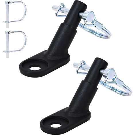 Enganche para remolque de bicicleta, kit de 2 piezas, adaptador universal para remolque de bicicleta con pasador de seguridad, para remolque de bicicleta infantil, remolque para perros y remolque de c