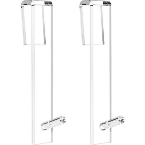 Crochet de porte de douche, porte-serviettes de douche en verre, crochet pour peignoir de salle de bain transparent, crochet pour serviette. (1/5)