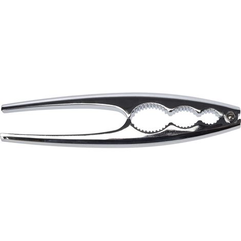 Fackelmann 48218 Premium, schiaccianoci e crostacei, Acciaio Cromato, Argento, 17,5 x 4 x 1,3 cm, Grigio (1/2)