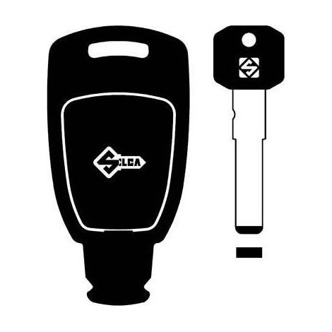 CLÉ DE VOITURE TRANSPONDER SLOT FIAT SIP22TEK SILCA