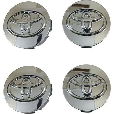 Satz mit 4 Leichtmetallrad-Nabenkappen für Corolla, Camry, Yaris, Reiz, Vios (62 mm)