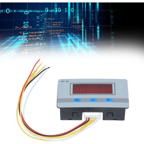 Compteur numérique YF‑16 1‑999999, détection automatique, alimentation 5‑24V, pour systèmes industriels (1/5)