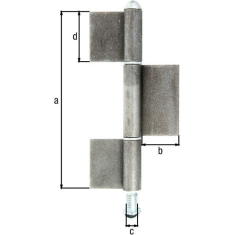 ALBERTS Konstruktionsband Typ KO8, dreit., z.Anschweißen, Höhe 240mm (1/4)