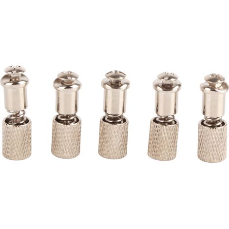 Juego de 5 clips de resorte de acero inoxidable para prensatelas, fáciles de cambiar, resistentes y duraderos, para máquinas de coser. Incluye tornillos de fijación para el cambio del prensatelas.