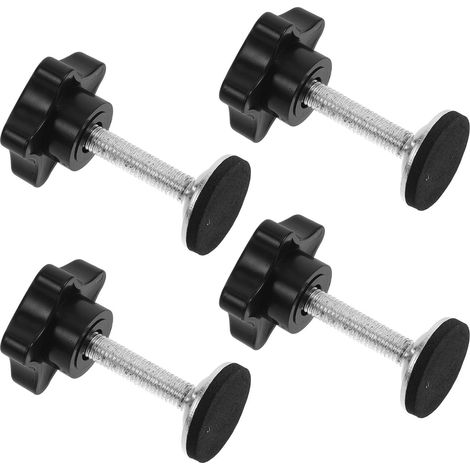 Lot de 4 Vis à Poignée Moletée M8x35 en Plastique et Fer, Boutons de Serrage Manuels Polyvalents pour Réglage Précis et Fixation Facile (1/5)