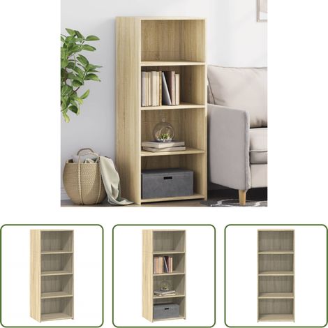 vidaXL Hochbeistellschrank - Highboard Sonoma-Eiche 50x41x124 cm Holzwerkstoff (1/5)