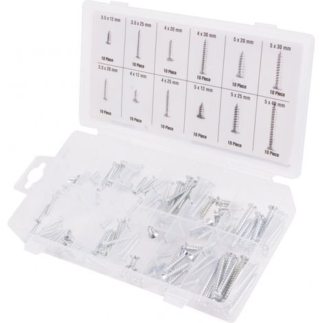 Set viti per legno 120 pezzi.
