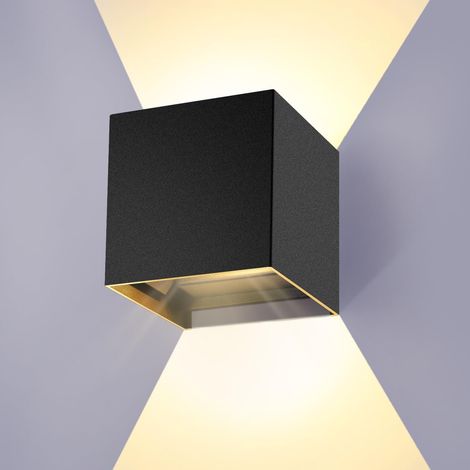 12W Applique Murale Interieur/Exterieur,Lampe Murale LED Etanche IP65 Réglable Lampe Up Down Design 3000K Blanc Chaud Appliques Murales pour Salon Chambre Chemin (1/5)