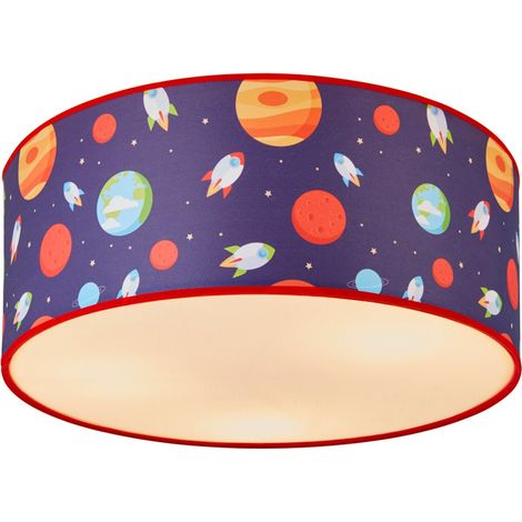 Litecraft Glow Outer Space Flush Mount Ceiling Light - Multi Coloured (1/5)