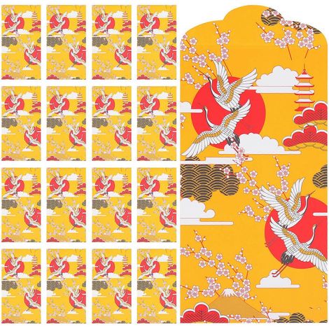 20 enveloppes rouges créatives pour fêtes, mariages et Nouvel An, avec pochettes pour l'argent (1/5)