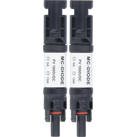 Connecteur Photovoltaïque MC-15D 1000V IP68 avec Porte Fusible pour Panneaux Solaires (1/4)