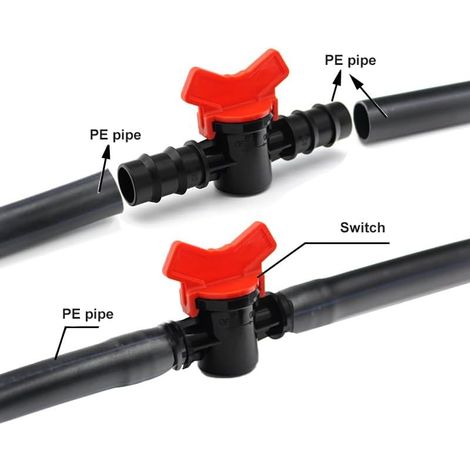Kit d'irrigation, 12 unités, diamètre 16 mm, système d'irrigation goutte à goutte, pour pots, serres, potagers et espaces extérieurs, en plastique.-AquaForge (1/4)