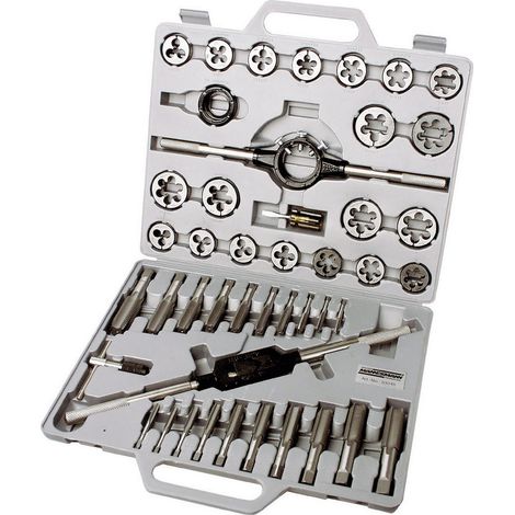 Brüder Mannesmann M53245 Gewindeschneidsatz 45teilig  metrisch M6, M8, M10, M12, M14, M16, M18, M20,