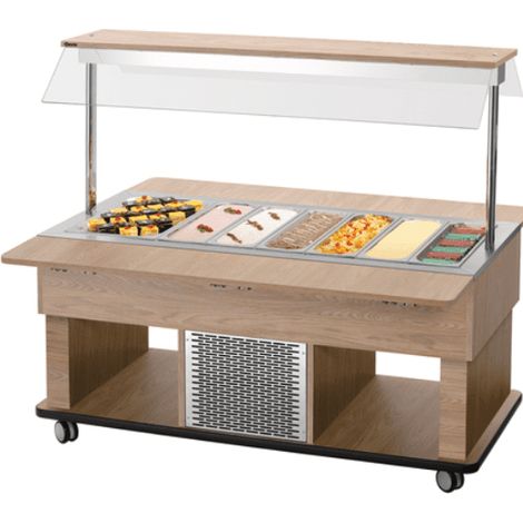 Chariot de buffet enfant réfrigéré 4 x GN 1/1, 356 W, 220 V - MONO (1/5)