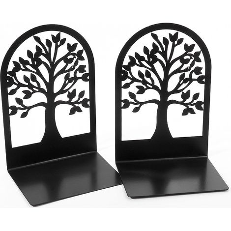 Book Stand - Metal Tree Of Life Design - 17.6 x 12 x 9 cm - Black - 1 Piece (1/5)
