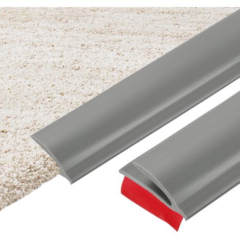 100cm x 32mm x 8mm Profilé De Transition De Moquette À Carrelage, Bordure Autoadhésive Pour Moquette, Cache-Fente En PVC, Bande De Finition Pour Sol Stratifié Sur Surfaces (1/5)