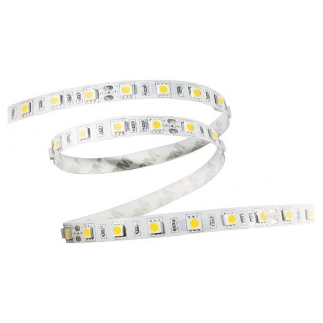 Strip Led Adesiva REEL 900 14,4W/MT 24V 4000K IP64 5 Metri Effetto Luce Continua