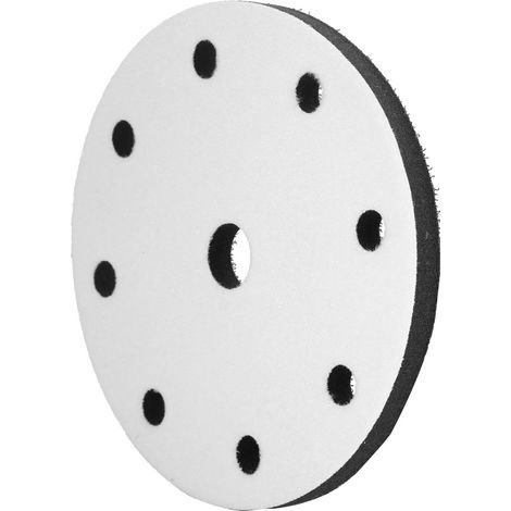 Coussinet d'interface en éponge souple de 150 mm de diamètre pour tampons de ponçage (9 trous) (1/5)