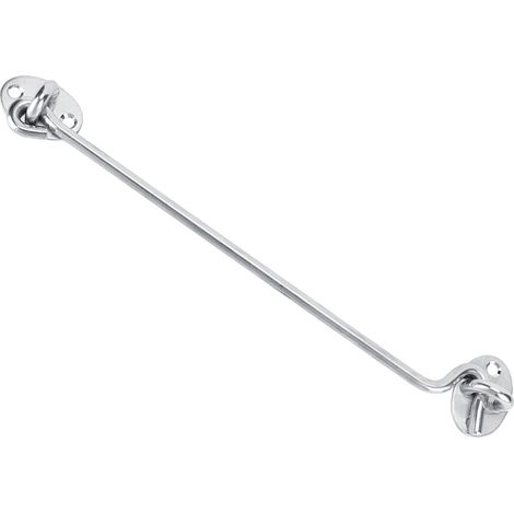 3 Stück 25 cm lange Kabinen-Sichtschutzhaken, Ösenriegel, Edelstahl, massive Torhaken, Verschlüsse für Fenster (1/5)