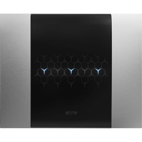 Placca Smart44 Touch Met.Acciaio 3M AVE 44PSMTC3AS