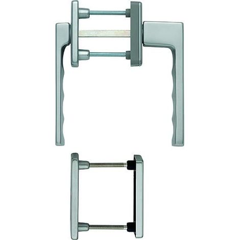HOPPE® Fenstertürgriffgarnitur Toulon 0737KH/51N/U34, Aluminium, 3938011 (1/2)