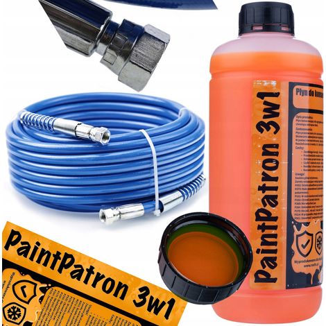 Tubo Alta Pressione per Verniciatura 30m + Liquido Manutenzione 1L – TPU Resistente, Flessibile, Pressione Max 228 Bar, Compatibile con Vari Tipi di Vernice