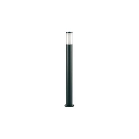 Schwarzer Aluminiumgusspfosten mit opalem Diffusor - Höhe 180mm, Durchmesser 60mm - IP43, 25W (1/4)
