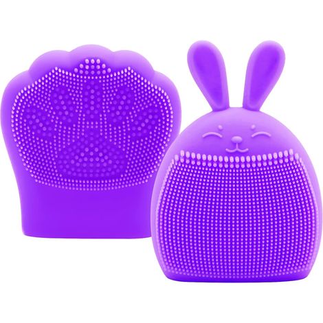 Brosse en silicone pour baby shower (violet),