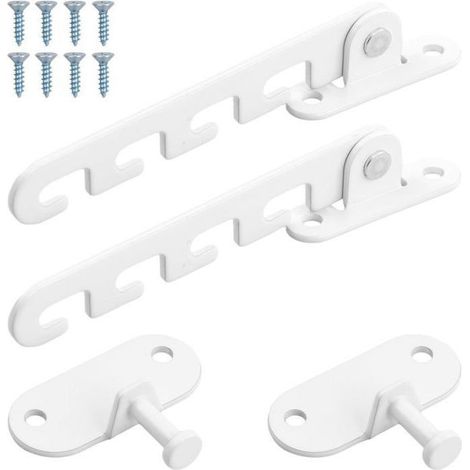 Entrebâilleur fenêtre 2 pièces – Réglable, universel – Pour fenêtres battant – Avec vis – Sécurité enfant (1/5)