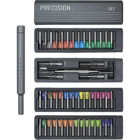 Set de Tournevis de Précision 49 en 1 Magnétique : Kit d'Outils de Réparation Compact pour Électronique, avec Poignée Érgonómique
