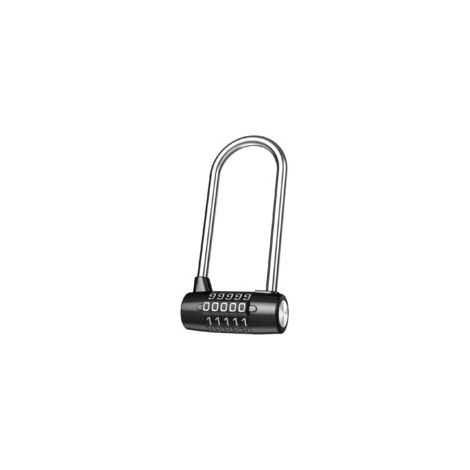 Candado de seguridad de 5 dígitos, candado de combinación reajustable con cable largo, acero inoxidable resistente al agua, ideal para gimnasios, taquillas deportivas/escolares, vallas y trasteros - C