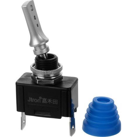 Lntyq 12v/40 a 24V/20 A Interrupteur à bascule ON/OFF sorcière Push Button Switch avec protégé contre la poussière en caoutchouc pour auto Tableau Modifiés (1/5)
